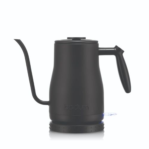 BLACK ELECTRIC GOOSENECK WATER KETTLE BODUM BISTRO